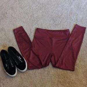 Red Shiny Wild Fable Leggings M